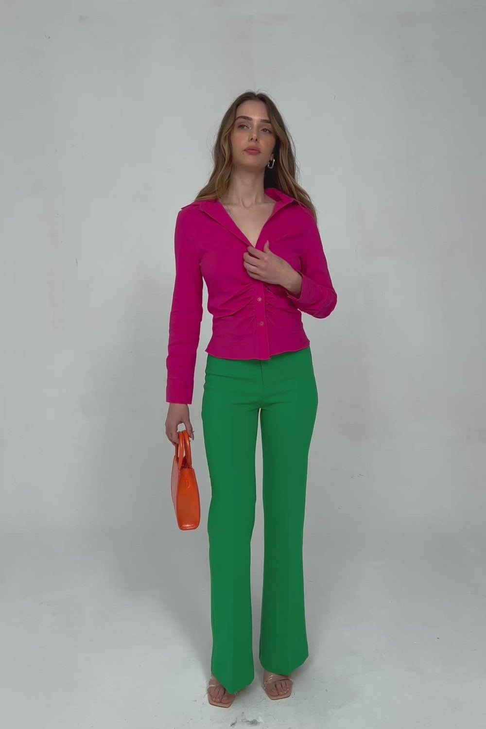 WIDE LEG PANTS GREEN Wide Leg Pants Green