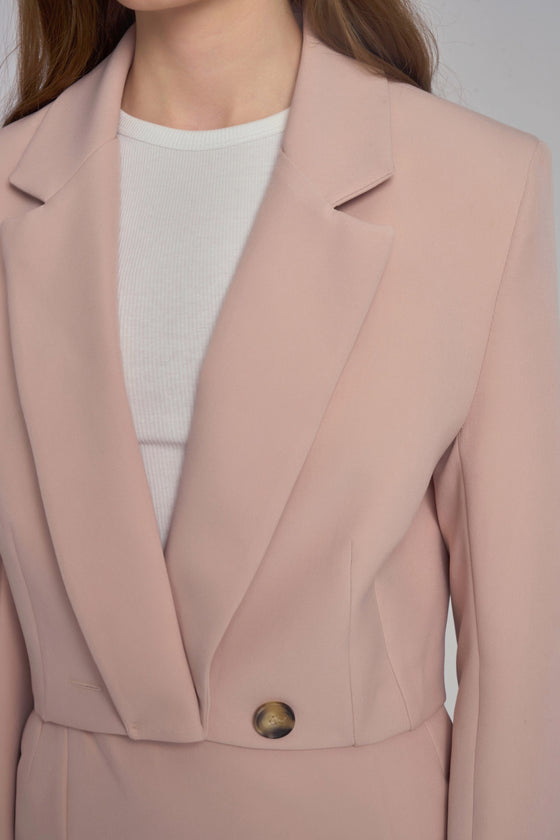 Veste blazer à coupe courte