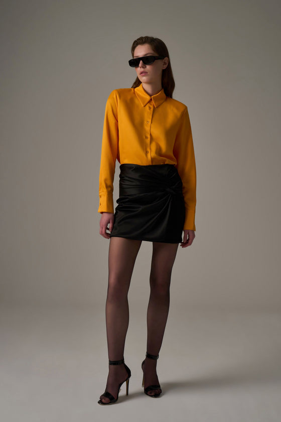 Satin Shirt - Orange