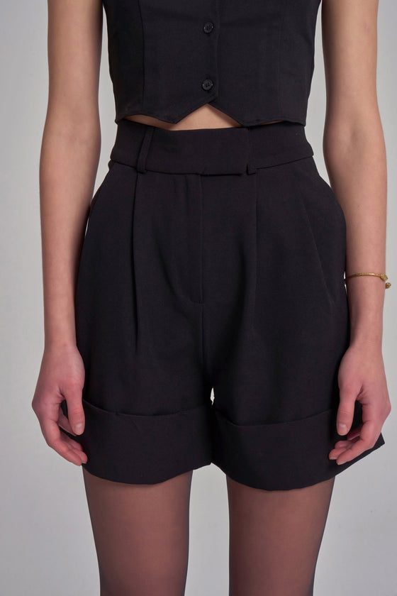 Double Leg Shorts - Black