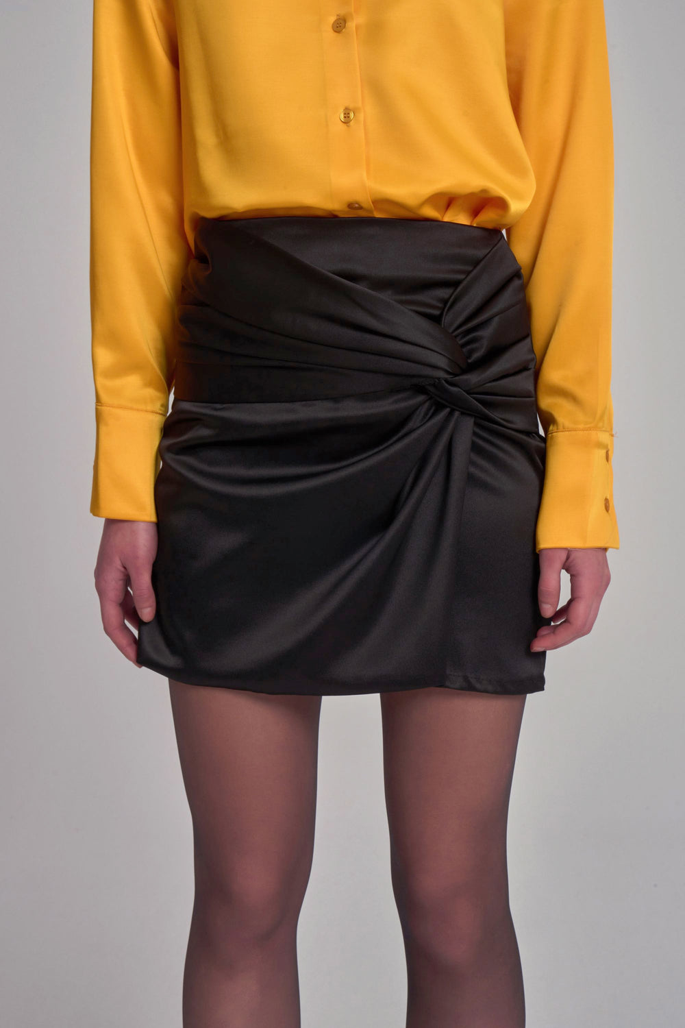 Satin Mini Skirt