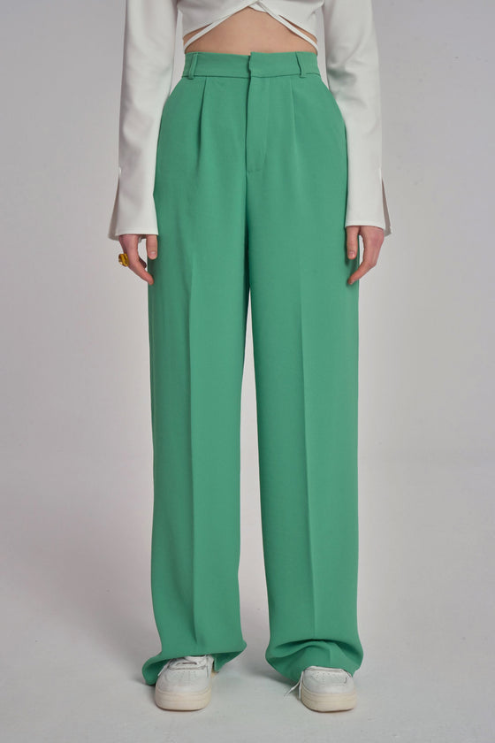 Wide Leg Crepe Pants