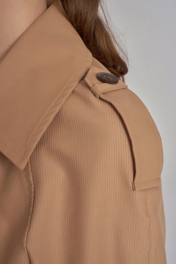 Trenchcoat met riem - Camel