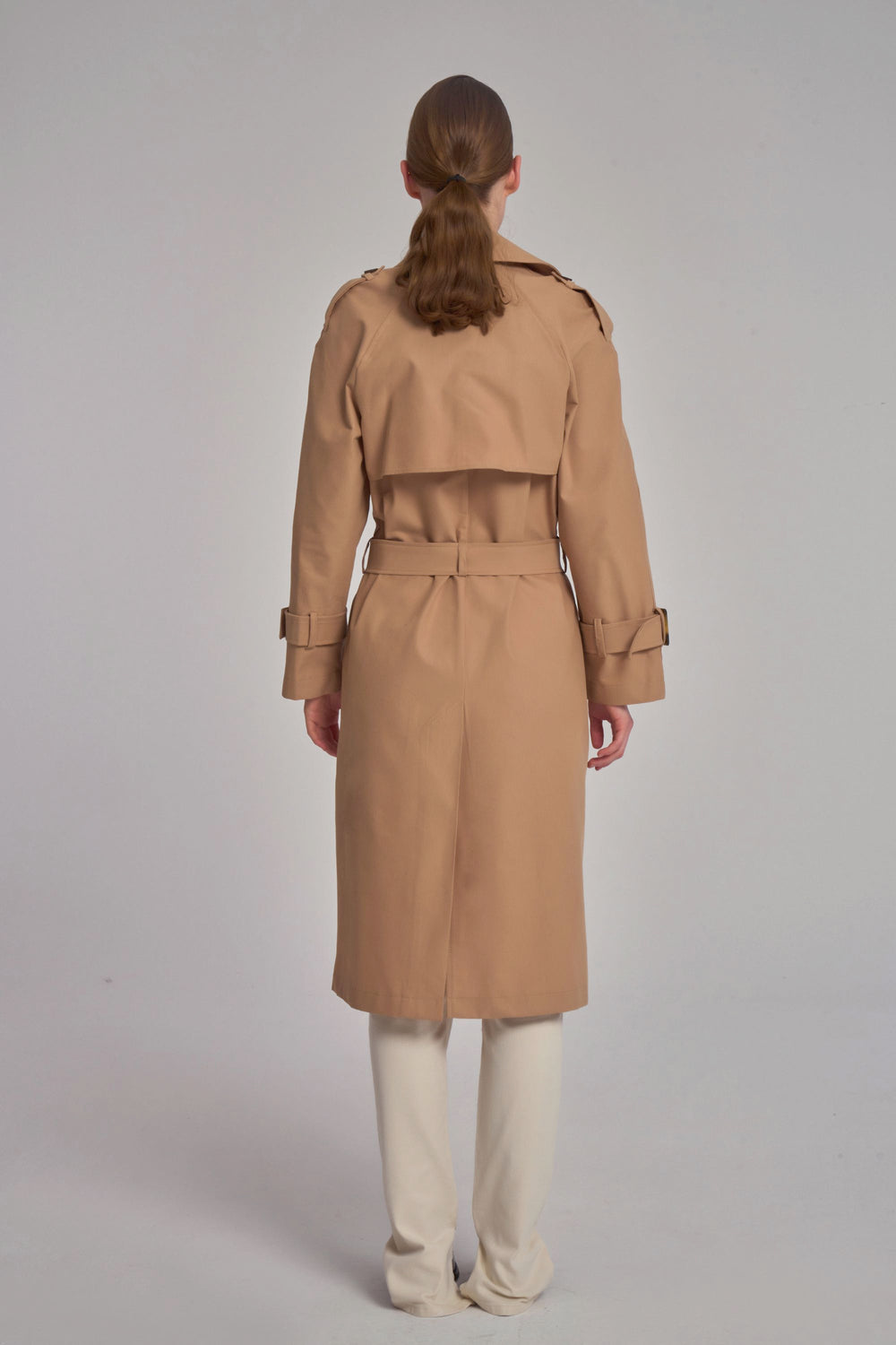 Belt Detailed Trench - Camel