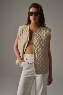  Stone Quilted Vest