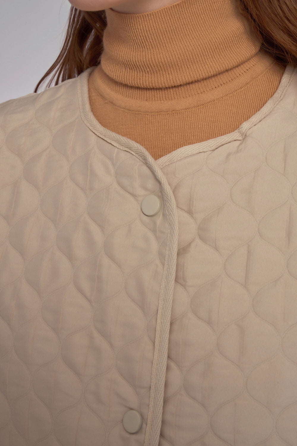 Stone Quilted Vest