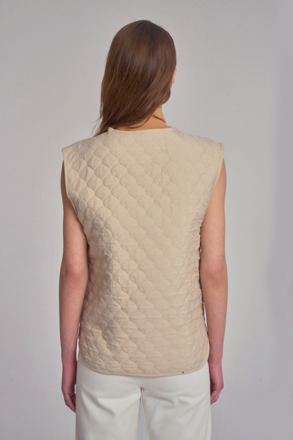 Stone Quilted Vest