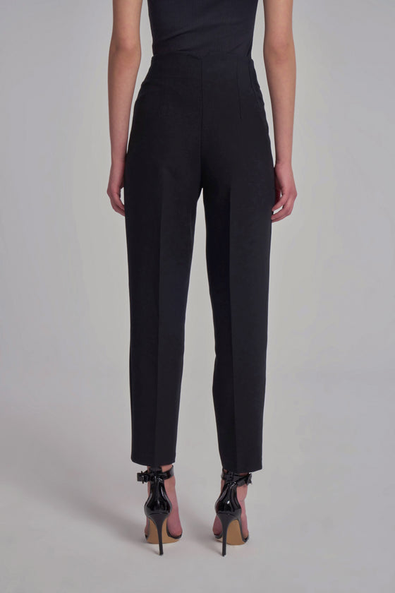 Pantalon Droit Taille Haute