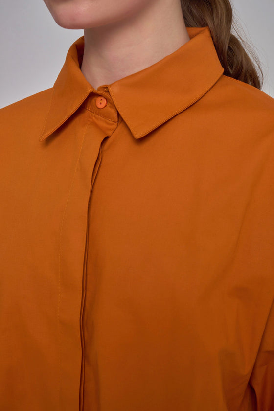 Chemise oversize - Orange foncé