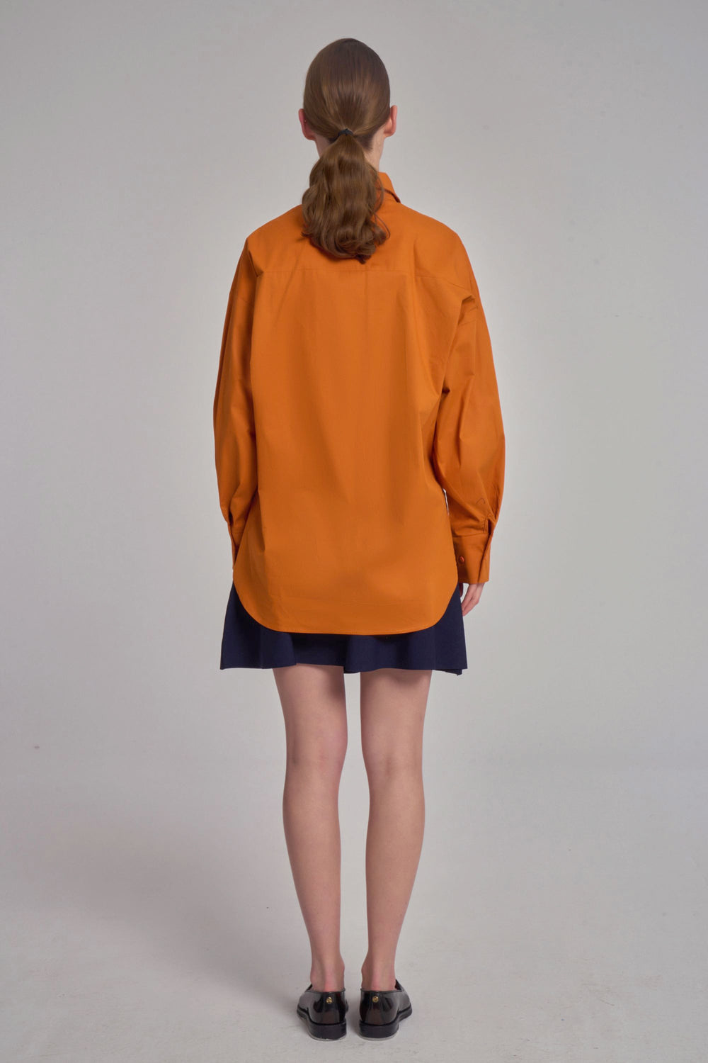 Chemise oversize - Orange foncé