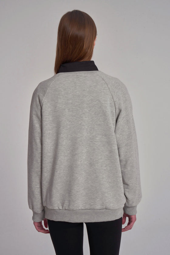 Sweatshirt met "Hello"-print