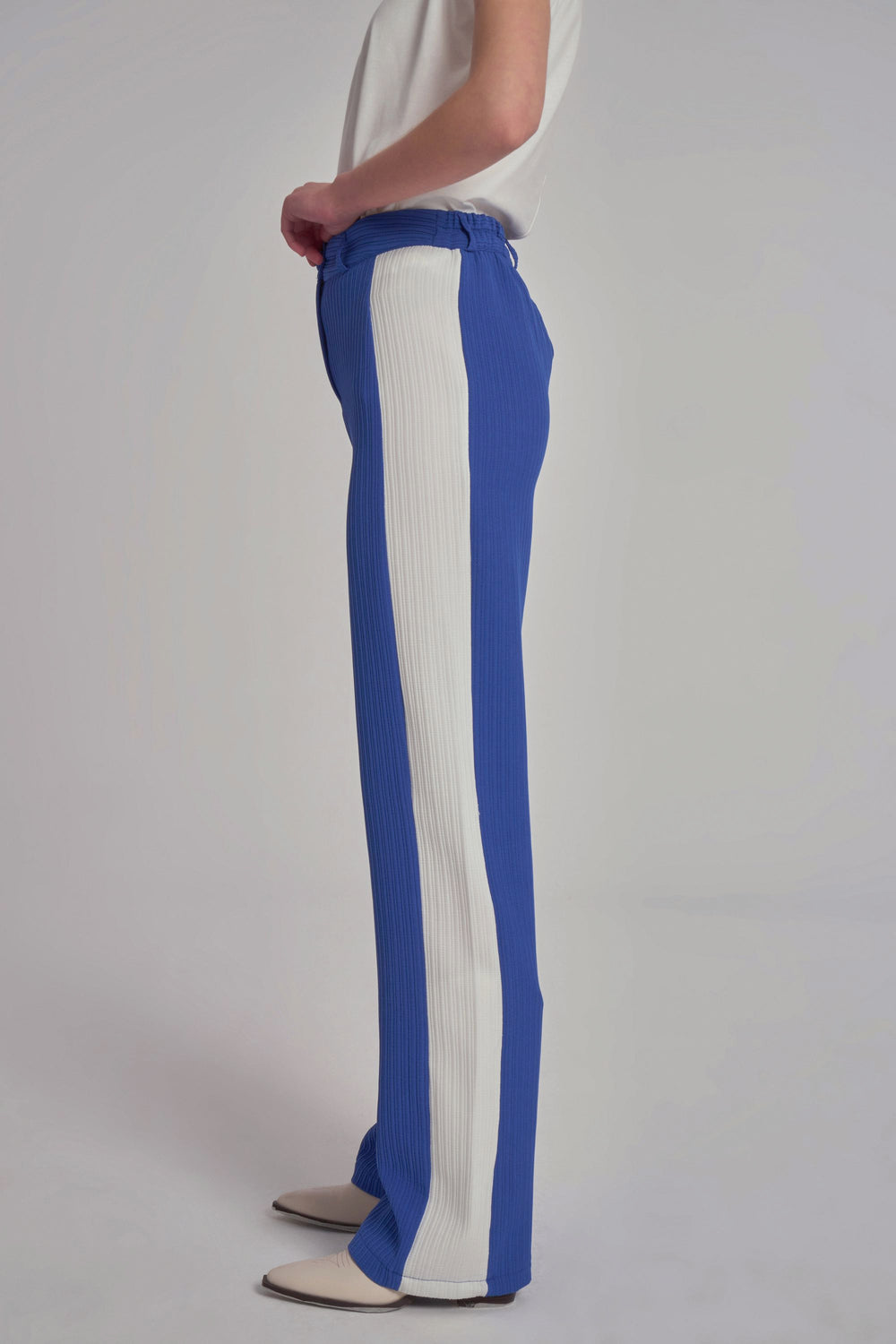 Plated Button Dress Pants