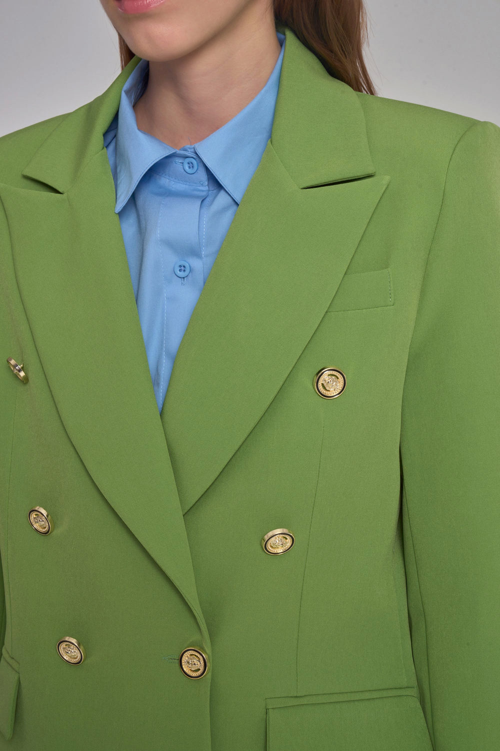 Button Detailed Blazer Jacket