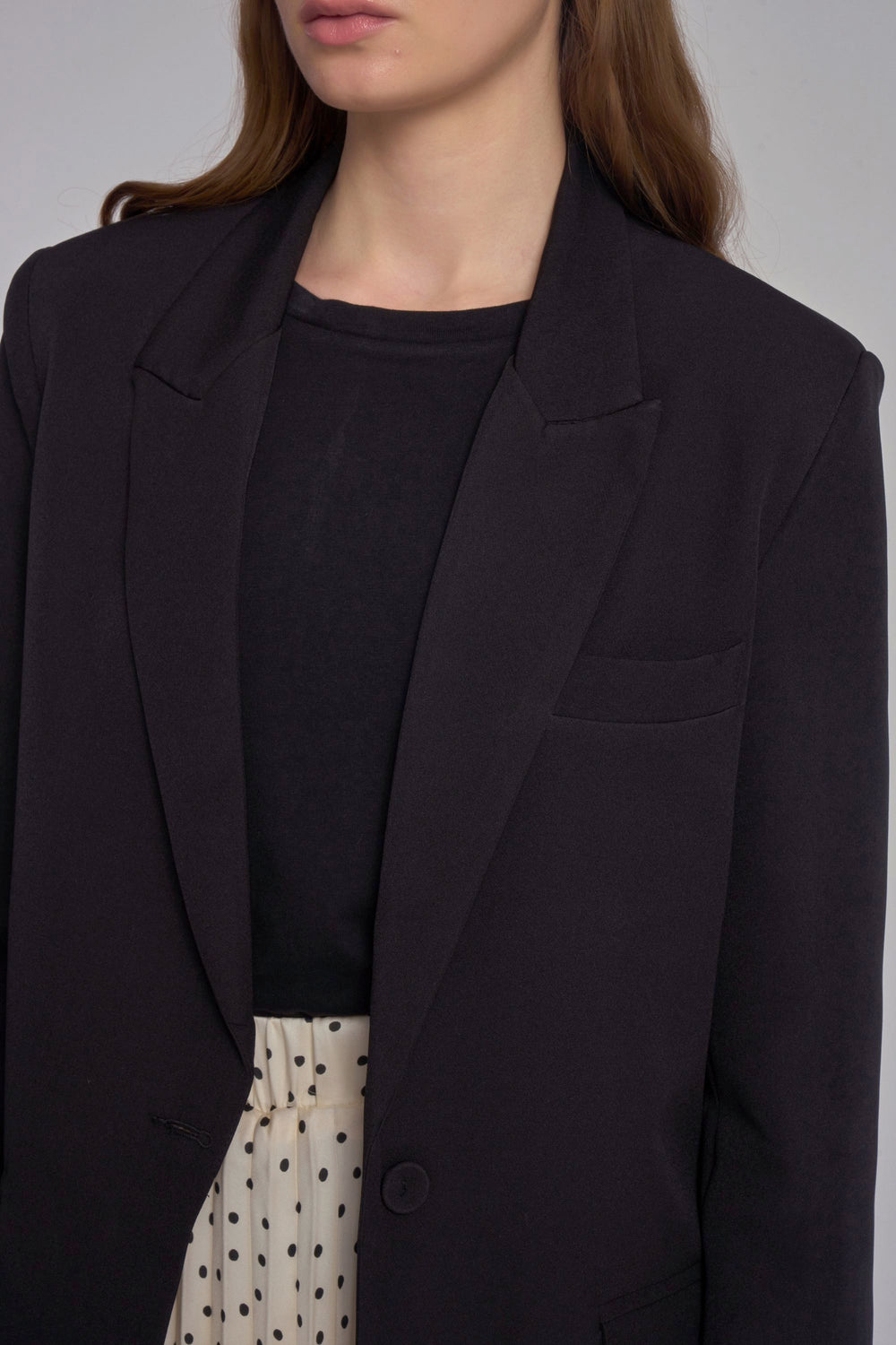 Oversize Blazer Jacket - Black