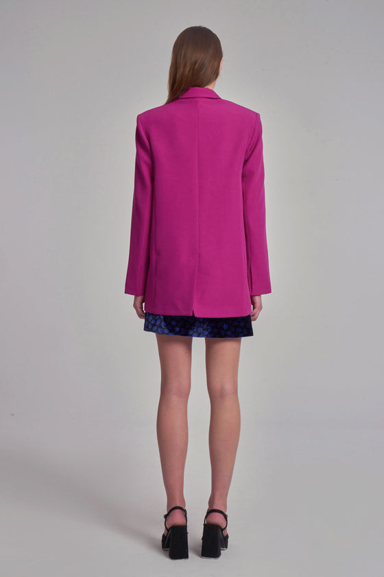 Oversize Blazer Jacket - Orchid