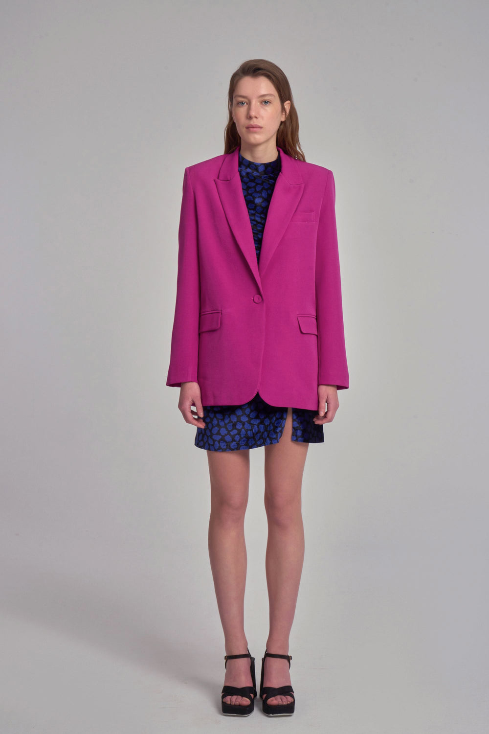 Veste blazer oversize - Orchidée