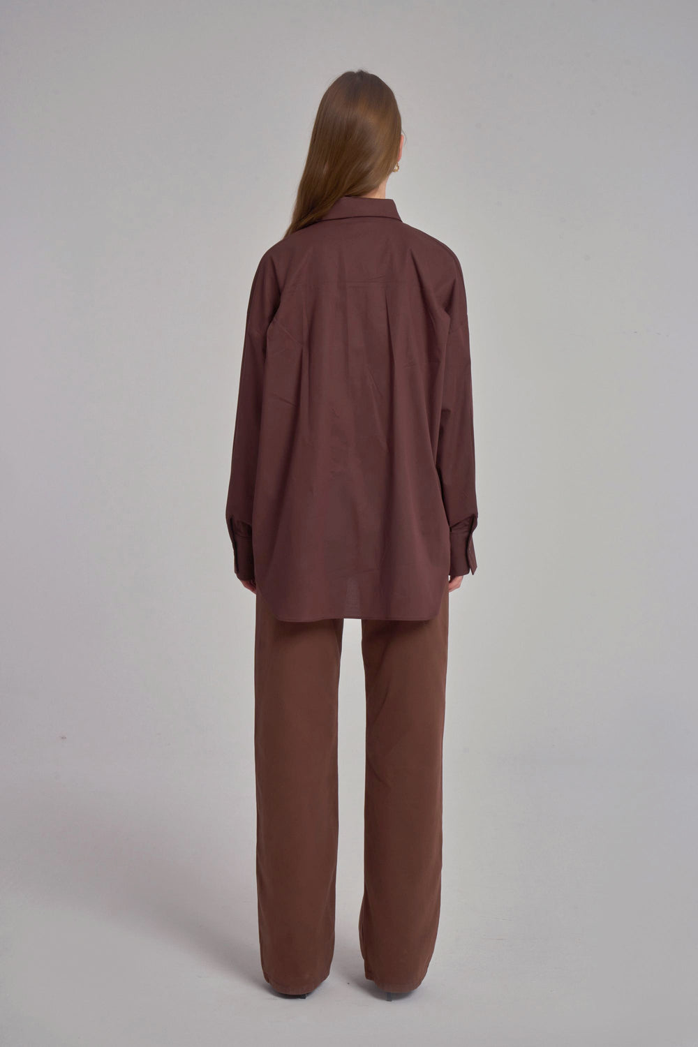 Oversized Shirt - Dark Brown