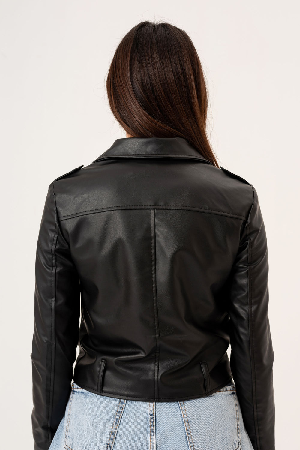 ZIPPER LEATHER JACKET