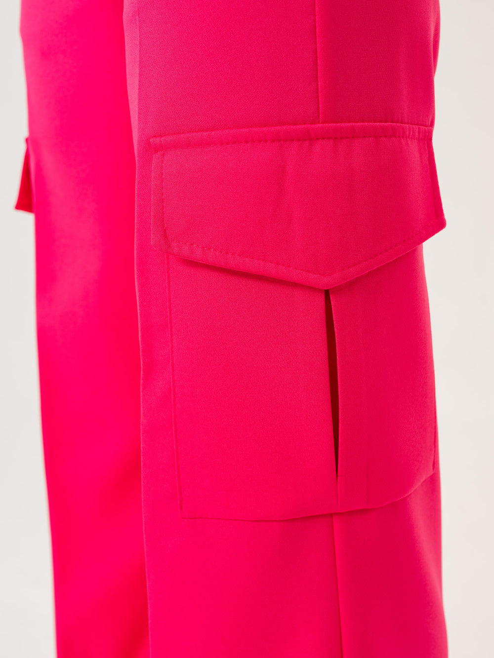 Cargo palazzo pants - Fuchsia