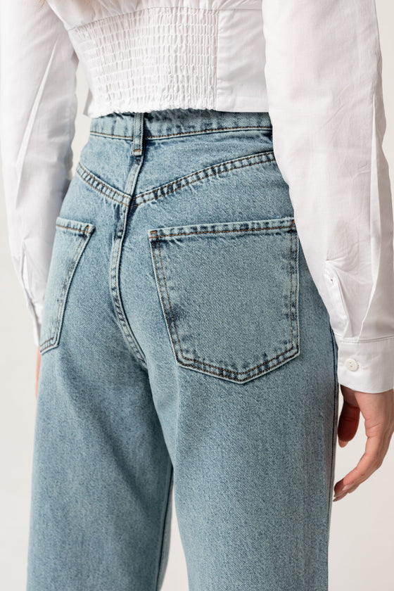 Jeans à taille haute