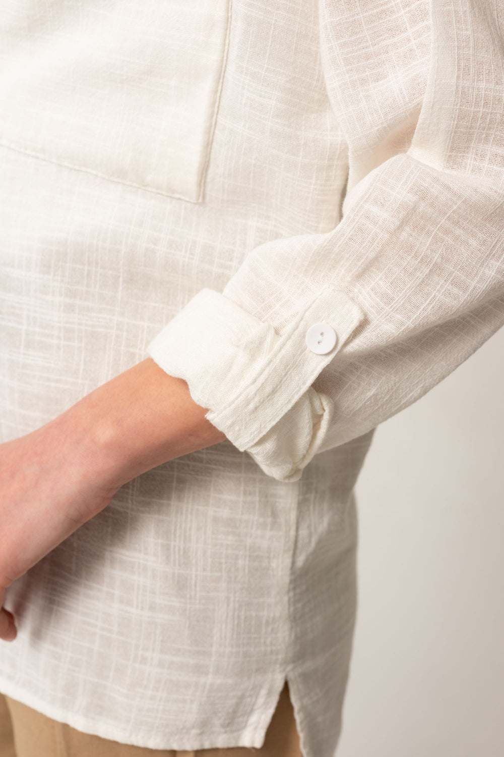 Button Front Shirt With Pockets