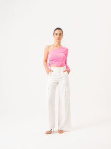  Cargo palazzo pantalon - Blanche