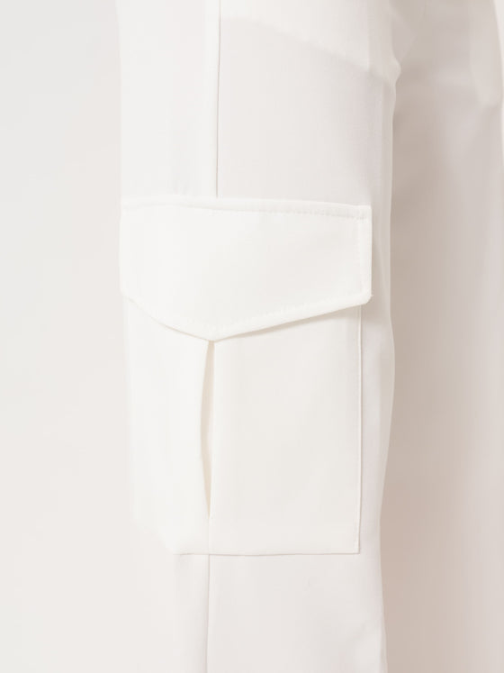 Cargo palazzo pantalon - Blanche