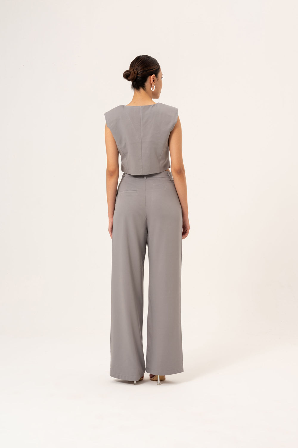 VEST-TROUSER SUIT - GRAY