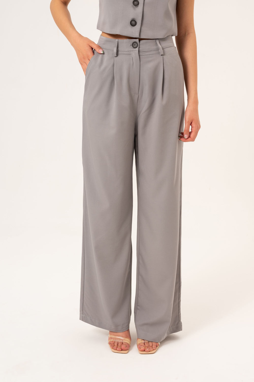 VEST-TROUSER SUIT - GRAY