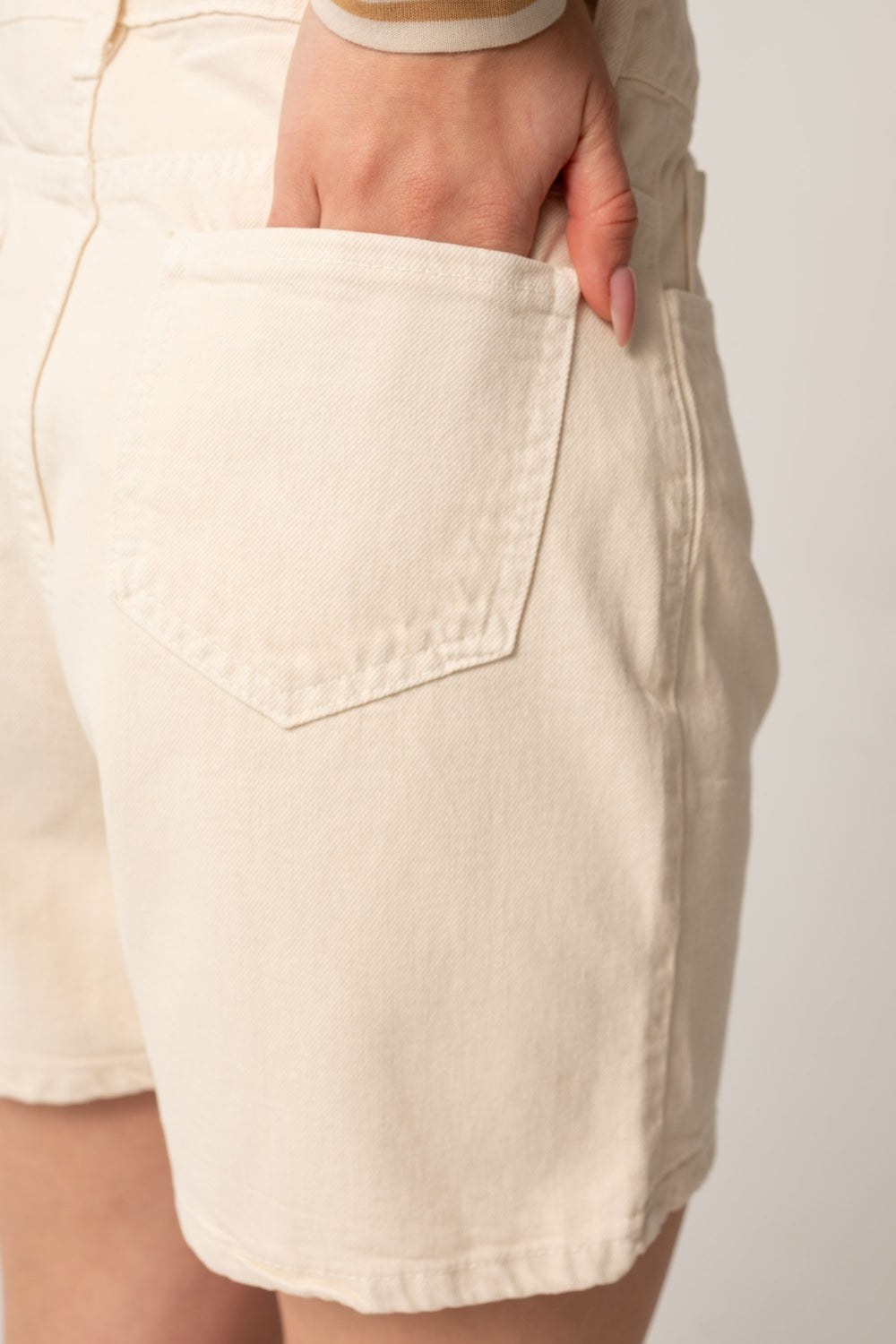 Gabardine korte broek