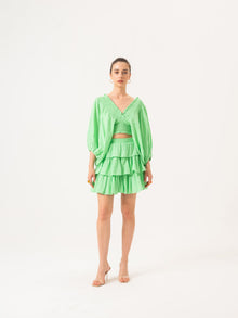  Ruffled skirt - Green
