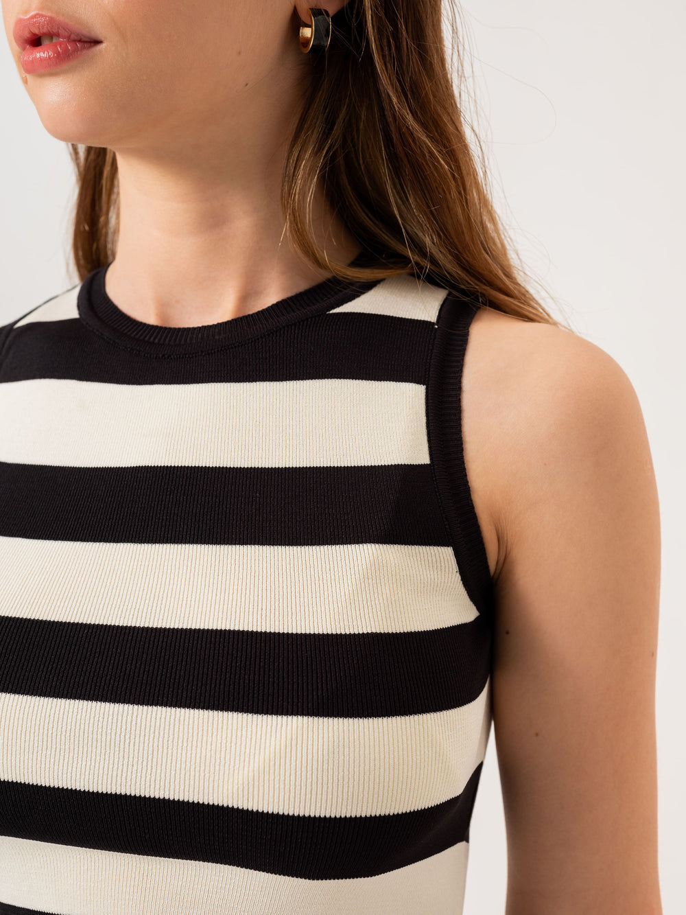 Striped knitwear athlete - NOIR&amp;BLANC