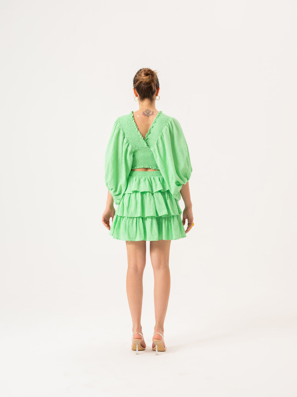 Ruffled skirt - Green