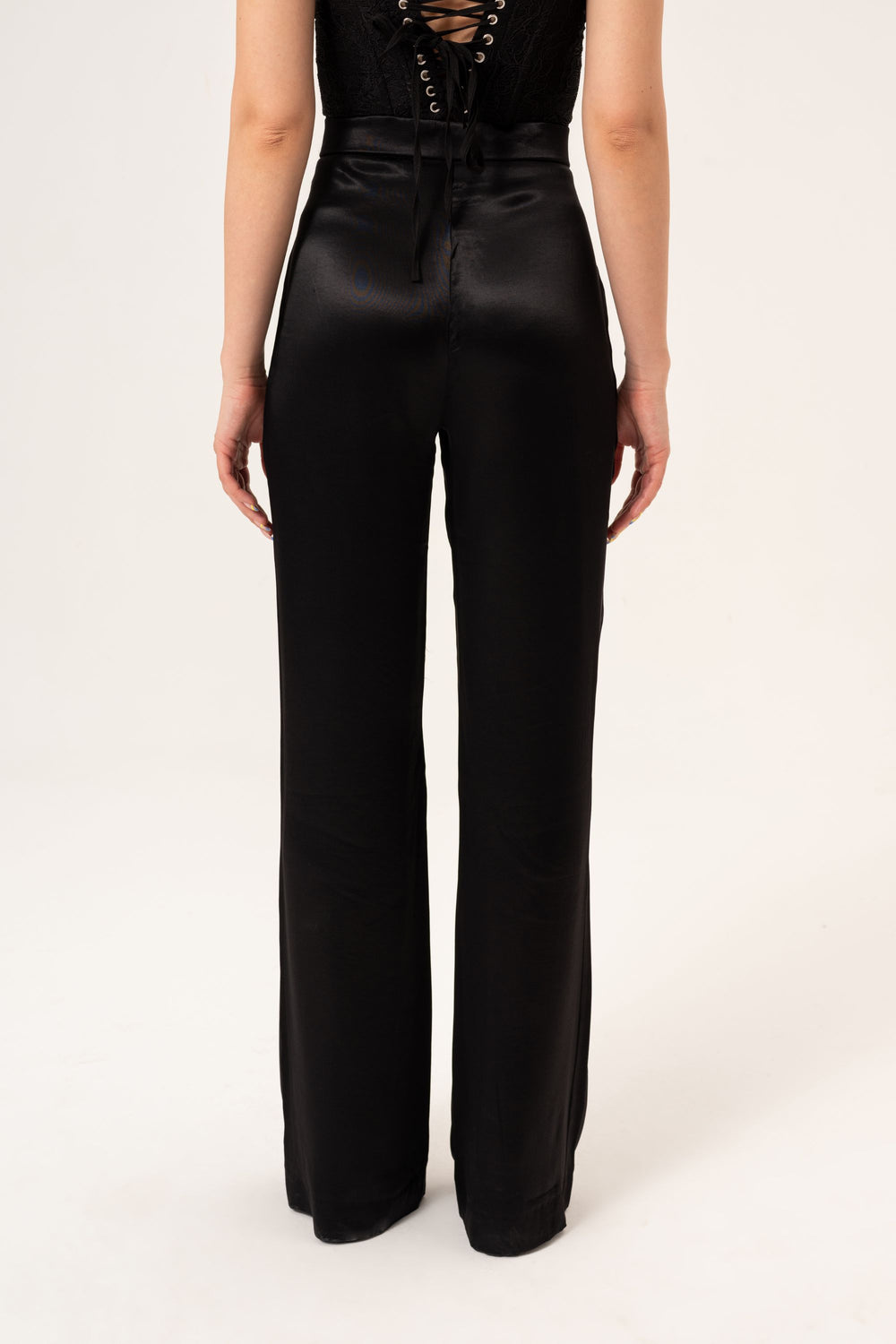 Pantalon en satin - Noir