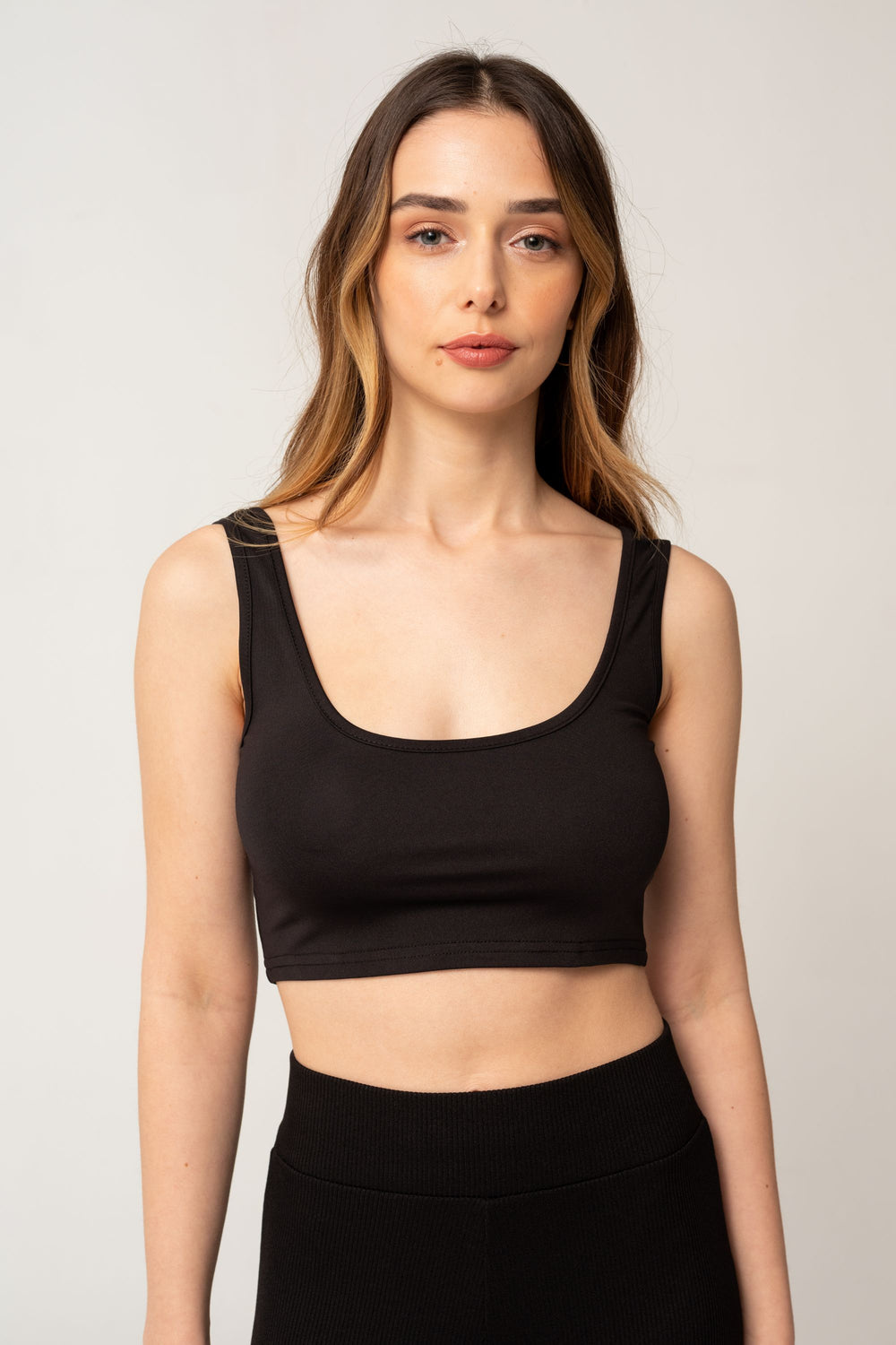 Zwarte croptop