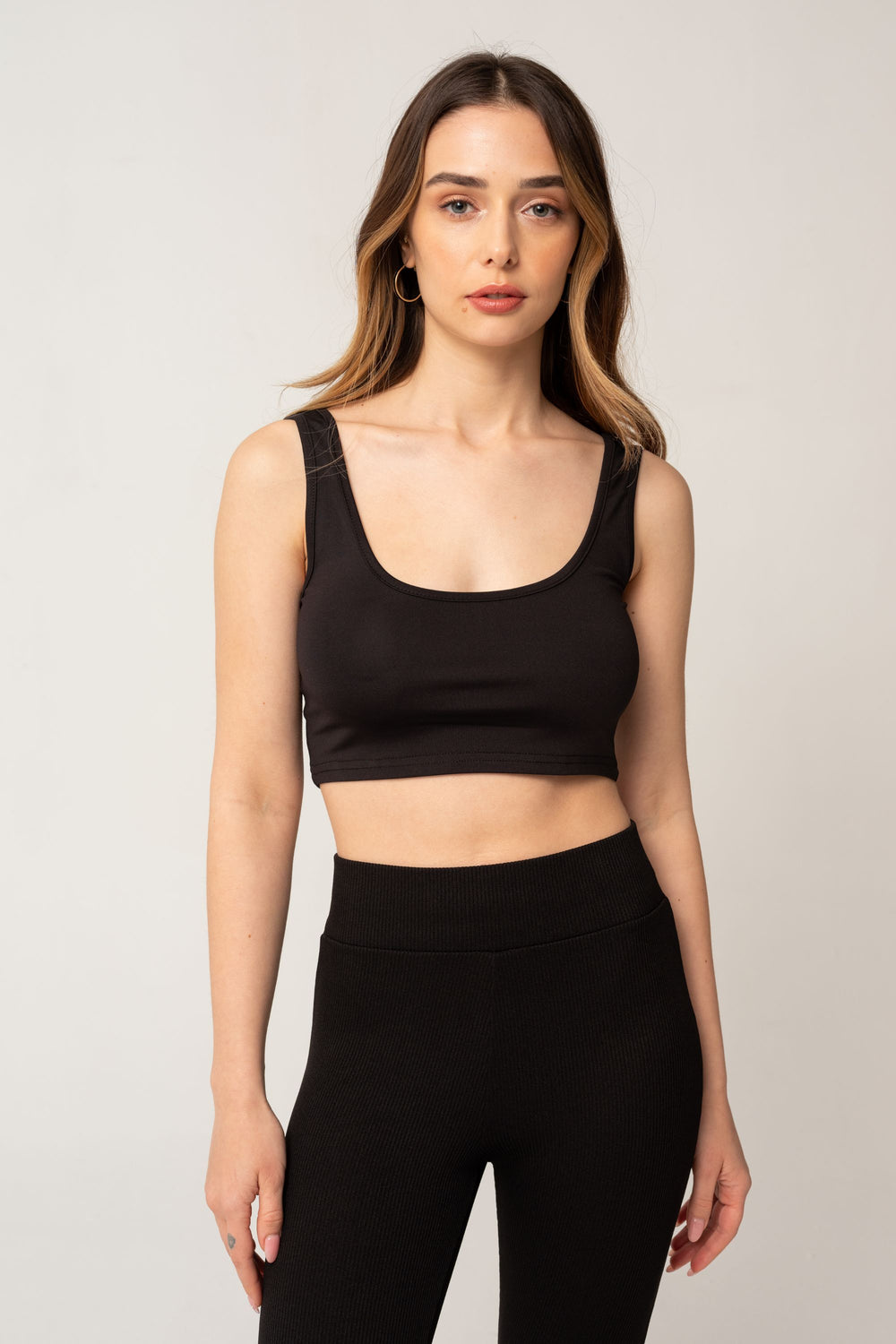 Crop top noir