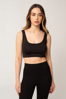  Crop top noir