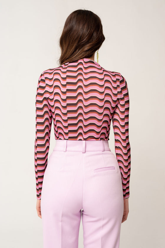 High Waist Carrot Pants Pink