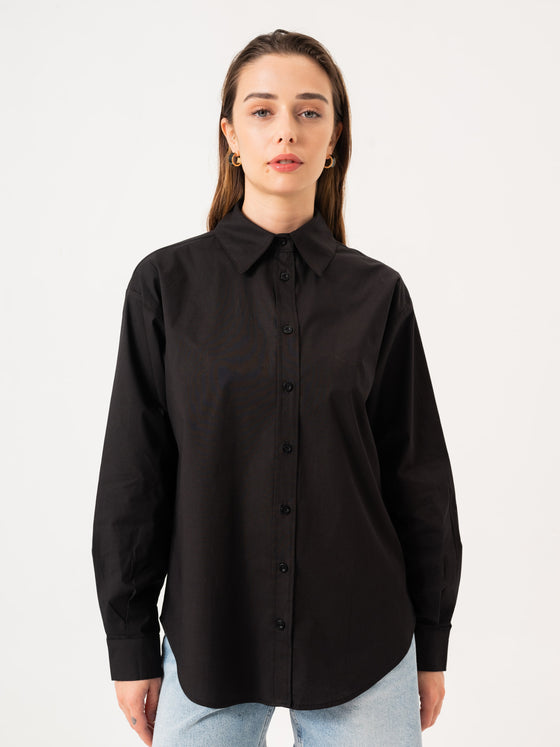 LONG SLEEVE SHIRT - BLACK