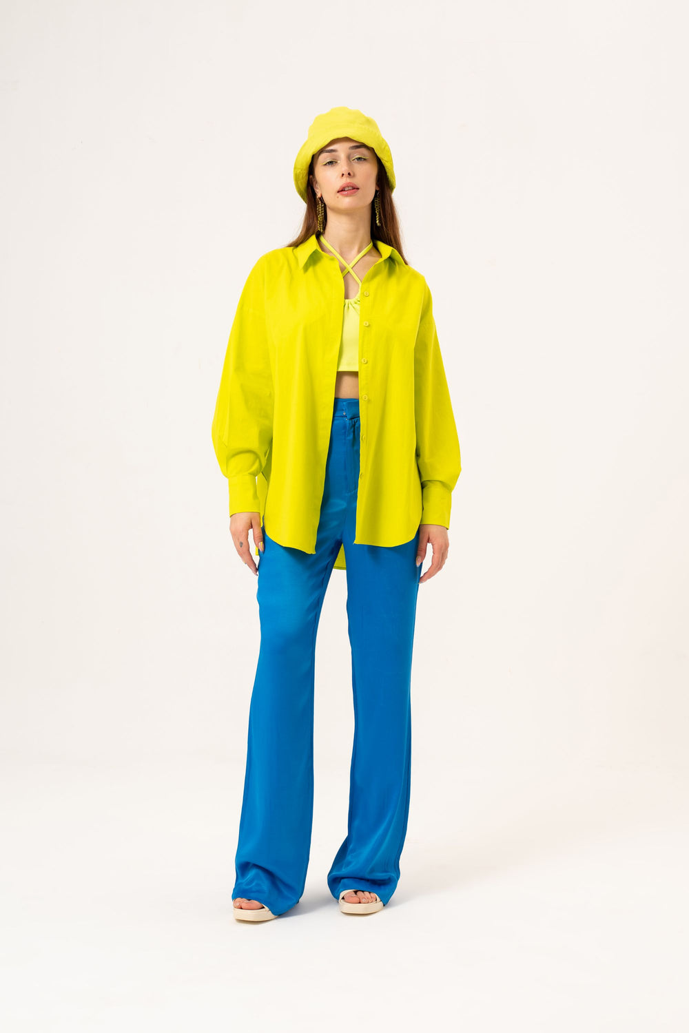 Chemise oversize - Jaune Fluo