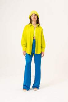  OVERSIZED SHIRT - NEON YELLOW