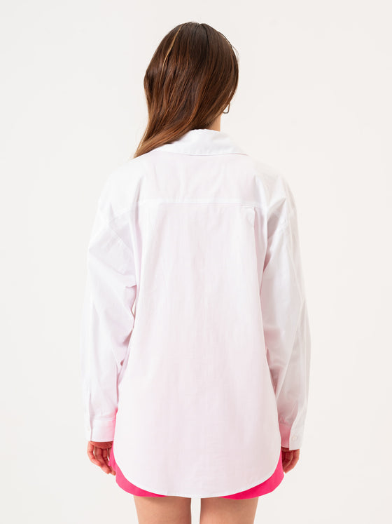 LONG SLEEVE SHIRT - WHITE