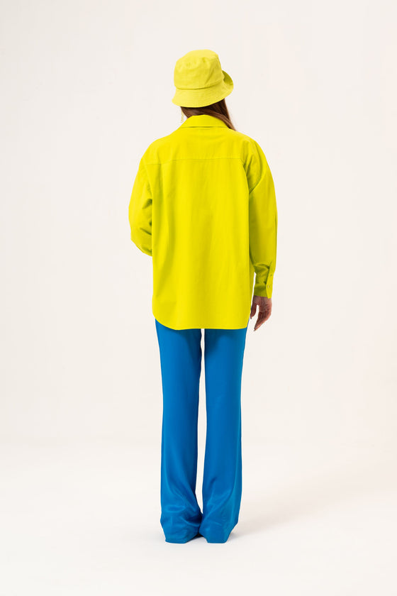 Chemise oversize - Jaune Fluo