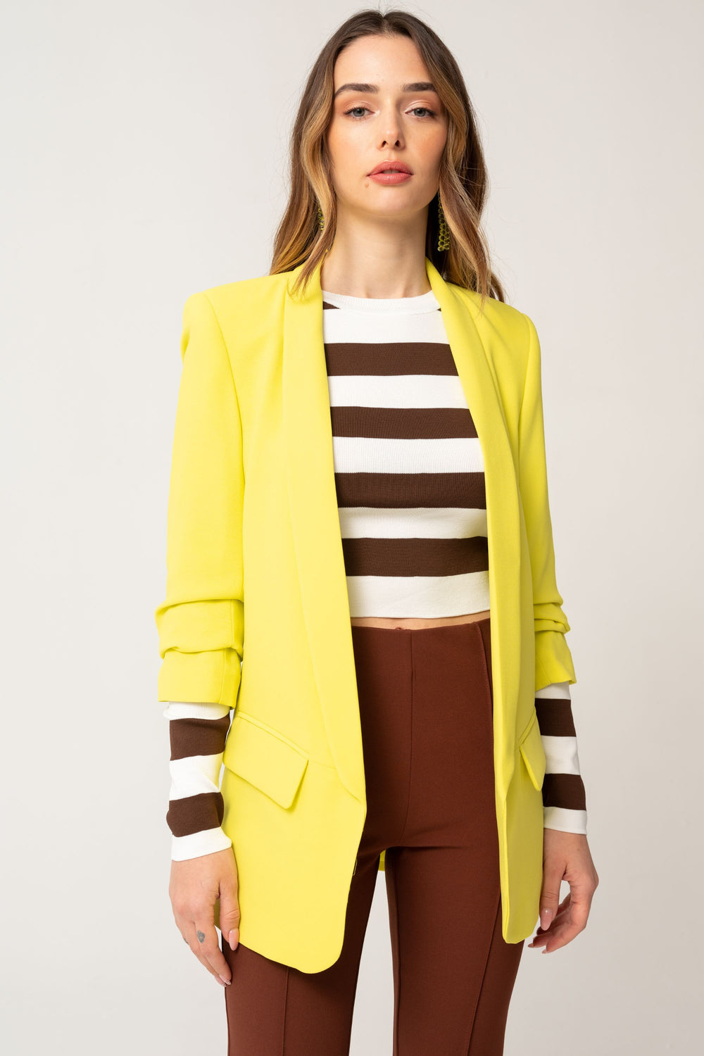 Veste blazer jaune