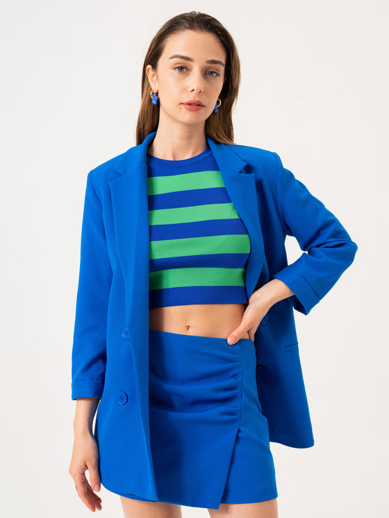 Striped knitwear athlete- GREEN&amp;BLEU