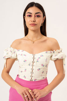  PATTERNED CROP TOP