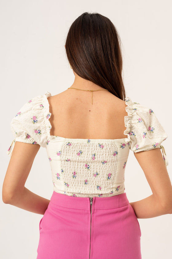 PATTERNED CROP TOP