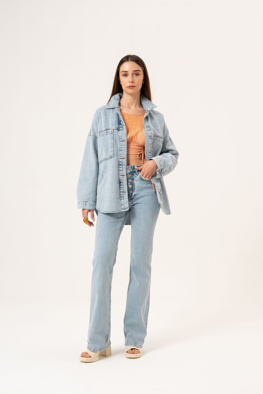 Chemise en jean oversize