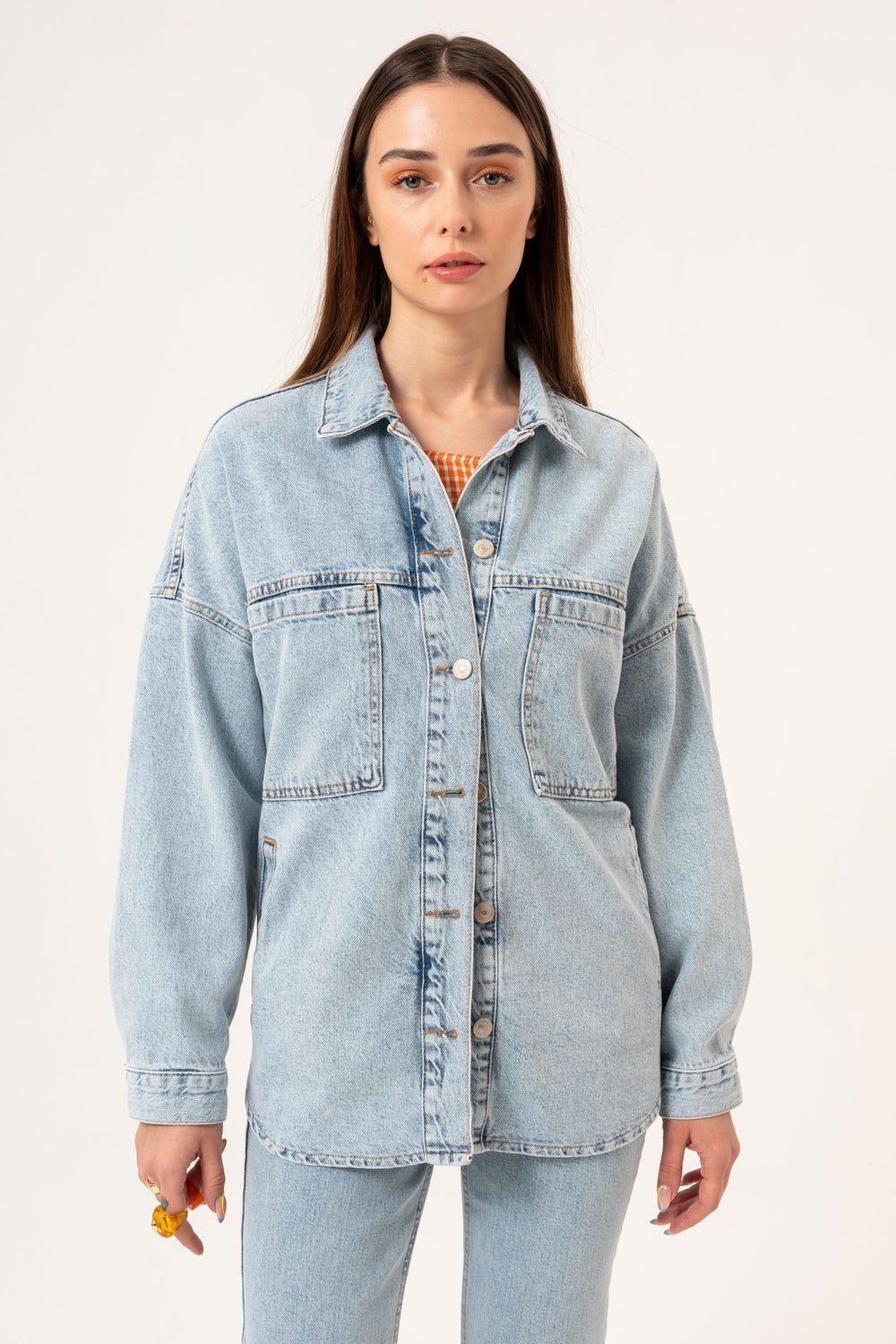 Chemise en jean oversize